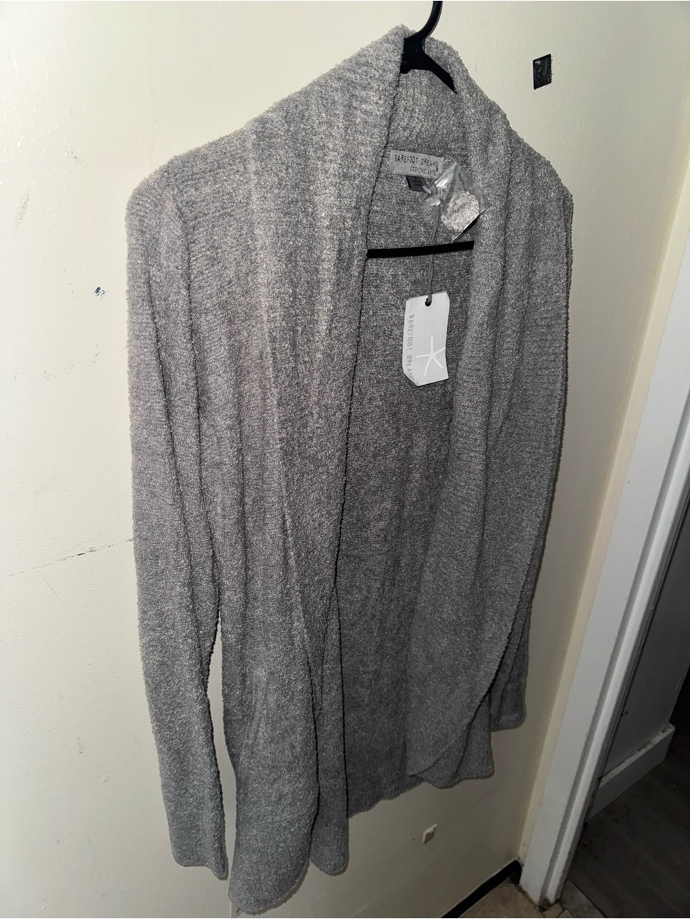 Barefoot Dreams Women's Open-Front Cozy Cardigan - Gray size medium